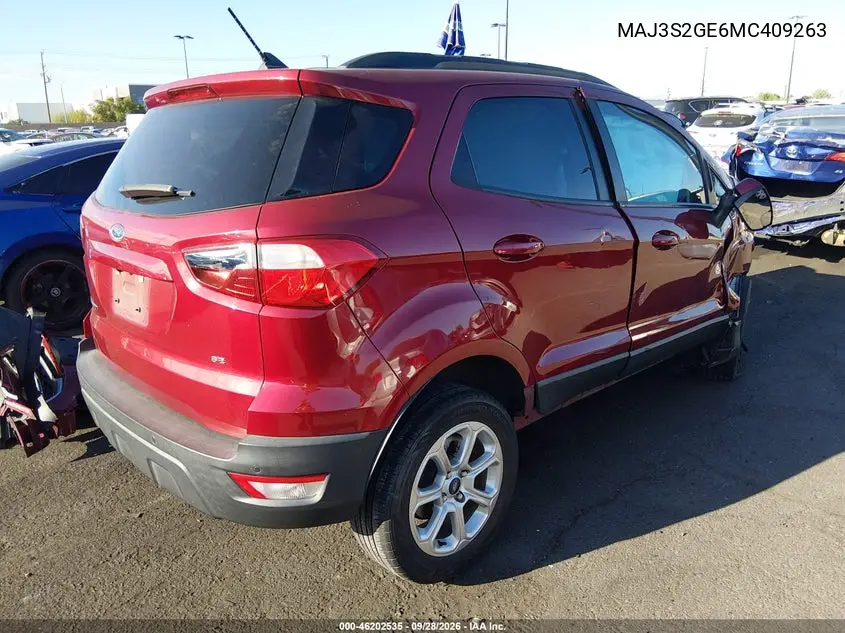 2021 FORD ECOSPORT VIN MAJ3S2GE6MC409263 — фото 4