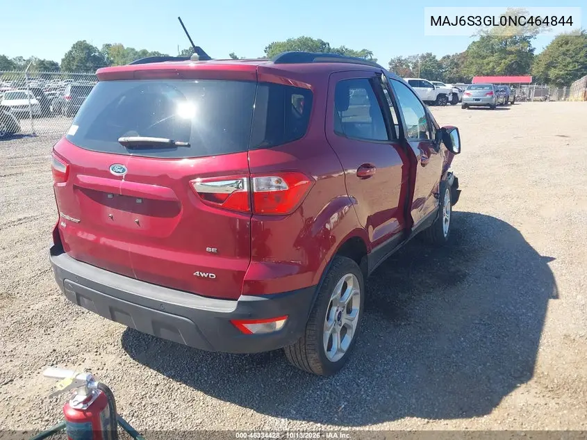2022 FORD ECOSPORT VIN MAJ6S3GL0NC464844 — фото 4