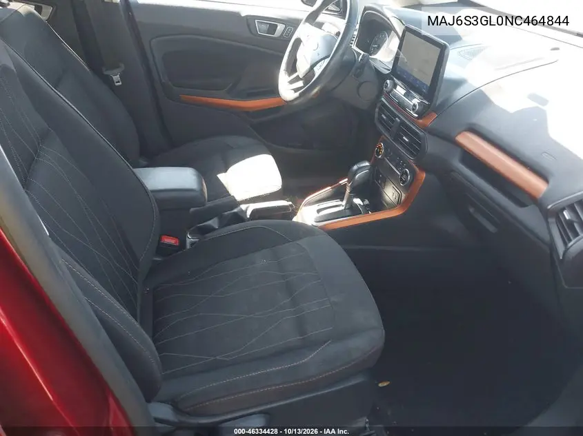 2022 FORD ECOSPORT VIN MAJ6S3GL0NC464844 — фото 5