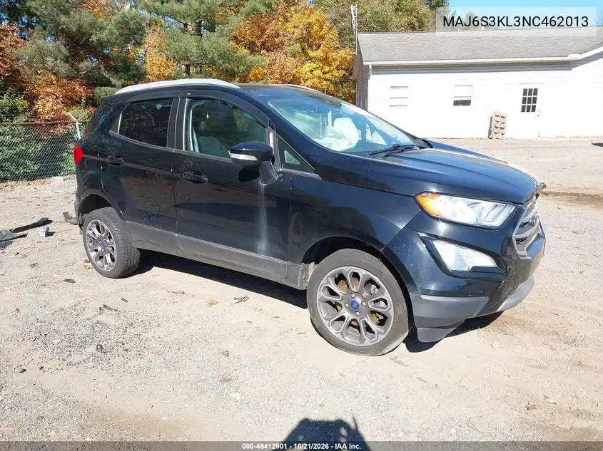 FORD ECOSPORT 2022, VIN MAJ6S3KL3NC462013