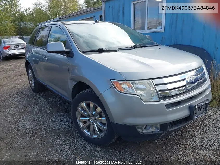 FORD EDGE 2007, VIN 2FMDK49C67BA84846