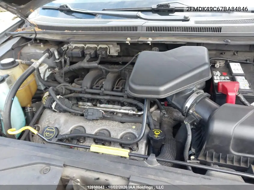 2007 FORD EDGE VIN 2FMDK49C67BA84846 — фото 10