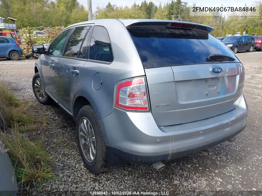 2007 FORD EDGE VIN 2FMDK49C67BA84846 — фото 3