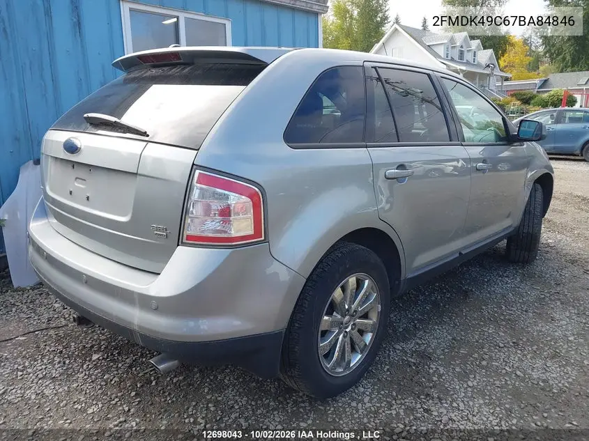 2007 FORD EDGE VIN 2FMDK49C67BA84846 — фото 4