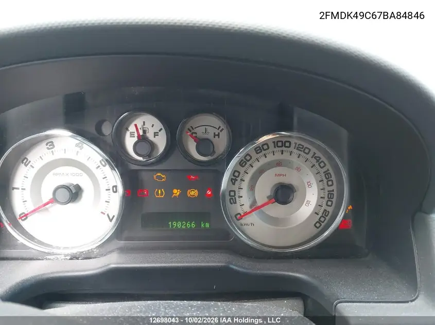 2007 FORD EDGE VIN 2FMDK49C67BA84846 — фото 7