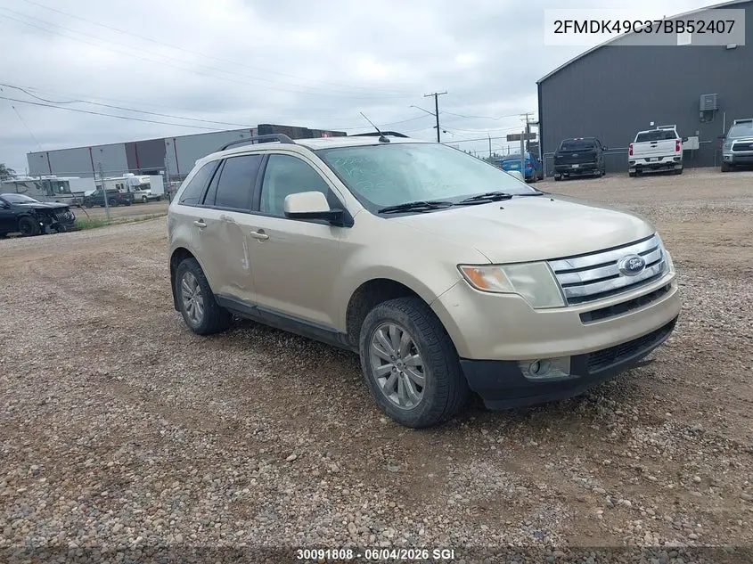 FORD EDGE 2007, VIN 2FMDK49C37BB52407