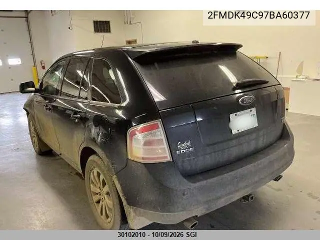 2007 FORD EDGE VIN 2FMDK49C97BA60377 — фото 3