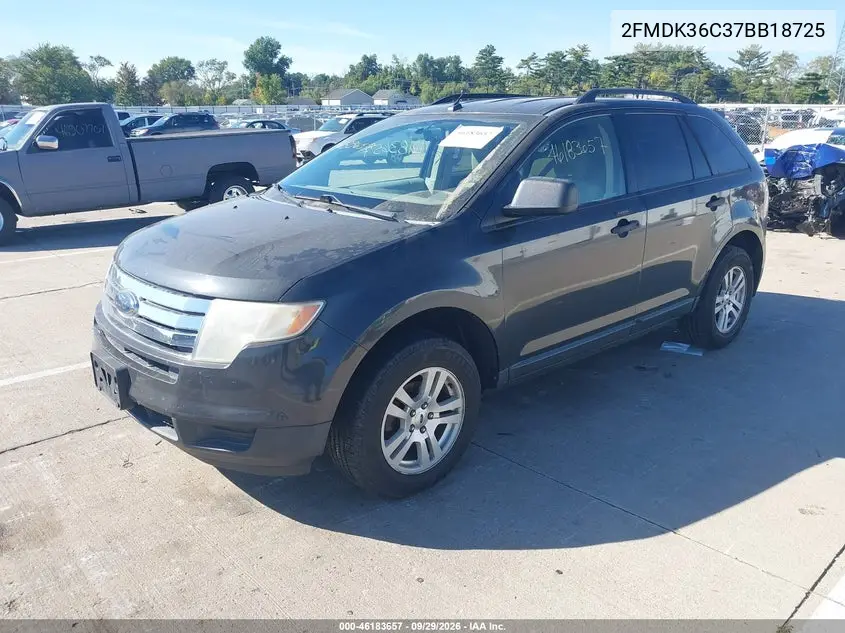 2007 FORD EDGE VIN 2FMDK36C37BB18725 — фото 2