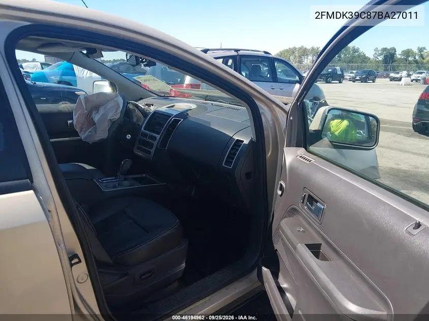 2007 FORD EDGE VIN 2FMDK39C87BA27011 — фото 5