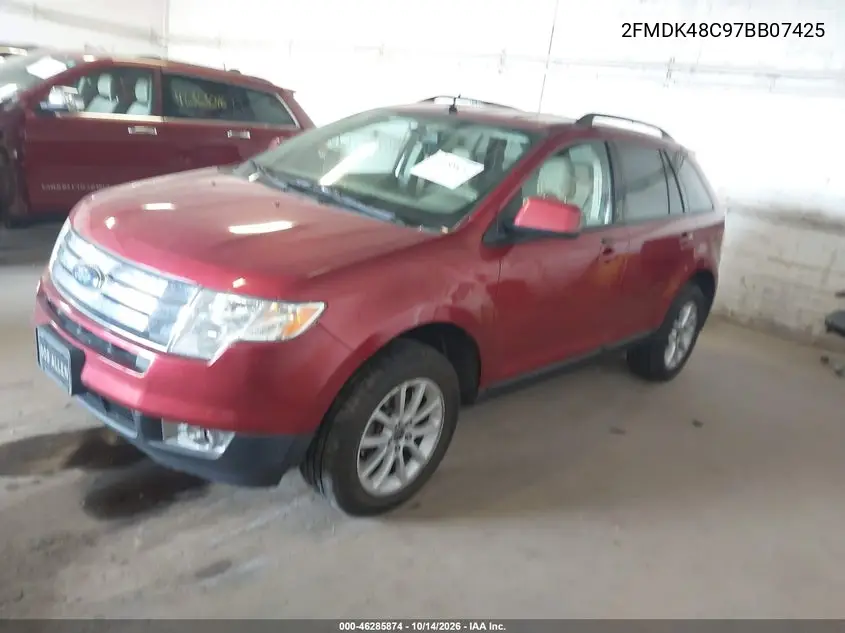 2007 FORD EDGE VIN 2FMDK48C97BB07425 — фото 2