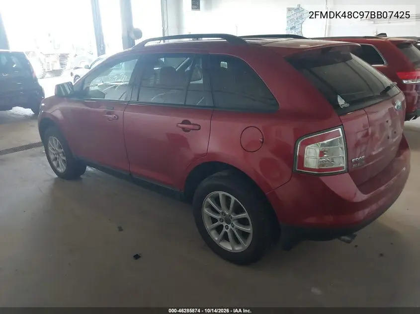 2007 FORD EDGE VIN 2FMDK48C97BB07425 — фото 3