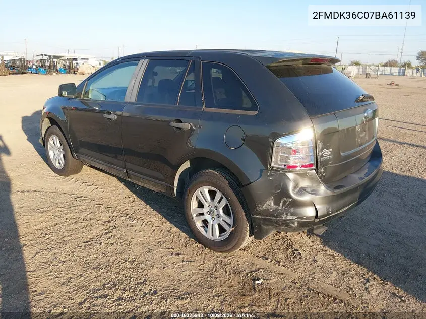 2007 FORD EDGE VIN 2FMDK36C07BA61139 — фото 3