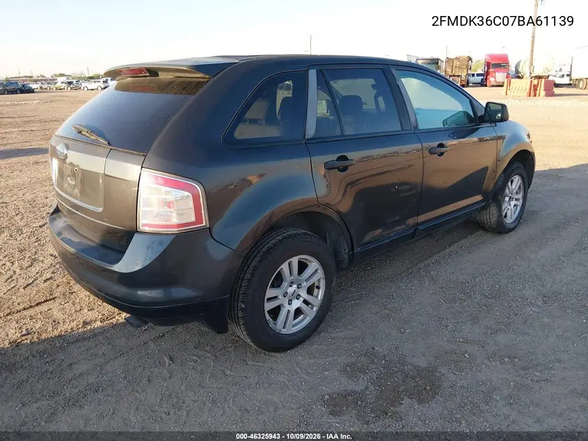 2007 FORD EDGE VIN 2FMDK36C07BA61139 — фото 4