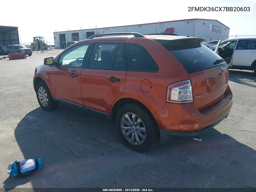 2007 FORD EDGE VIN 2FMDK36CX7BB20603 — фото 3