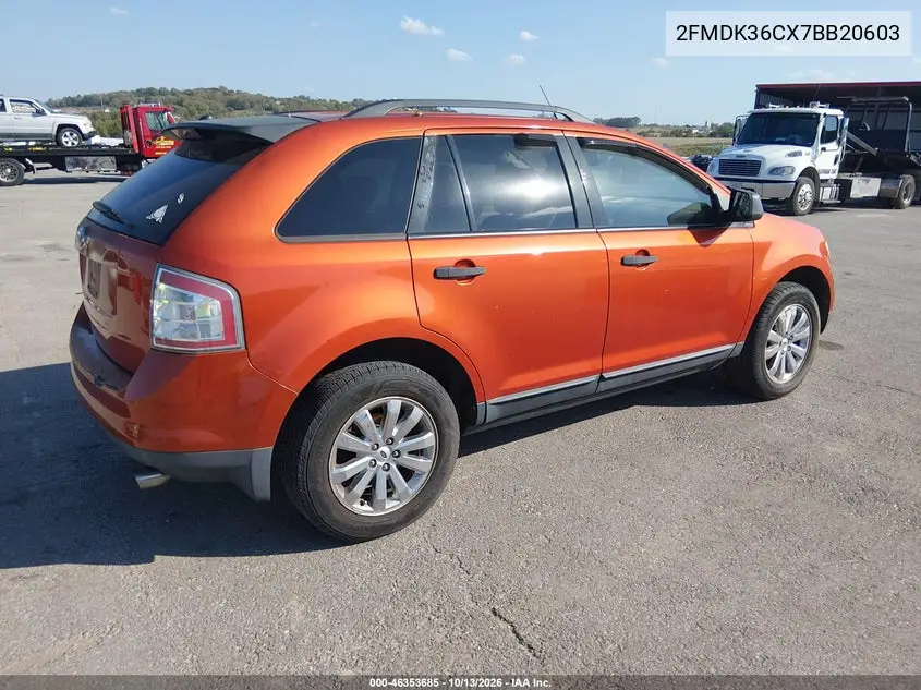 2007 FORD EDGE VIN 2FMDK36CX7BB20603 — фото 4