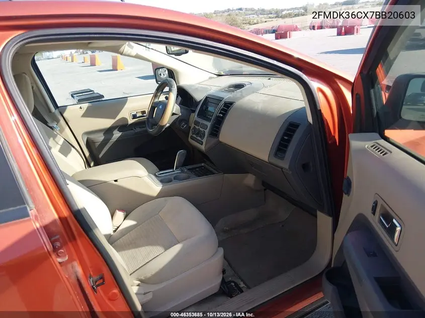 2007 FORD EDGE VIN 2FMDK36CX7BB20603 — фото 5