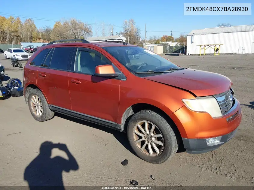 FORD EDGE 2007, VIN 2FMDK48CX7BA28930