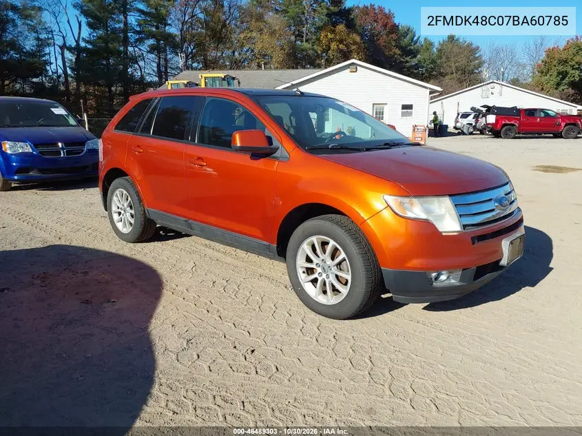 FORD EDGE 2007, VIN 2FMDK48C07BA60785