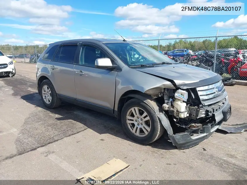 FORD EDGE 2008, VIN 2FMDK48C78BA20107
