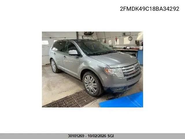FORD EDGE 2008, VIN 2FMDK49C18BA34292