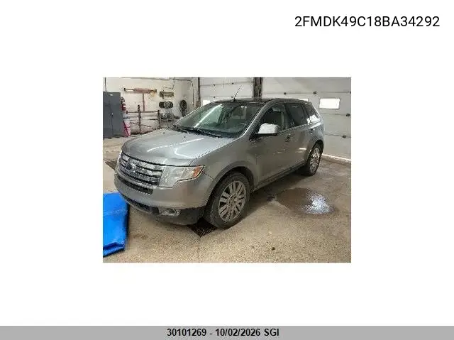 2008 FORD EDGE VIN 2FMDK49C18BA34292 — фото 2