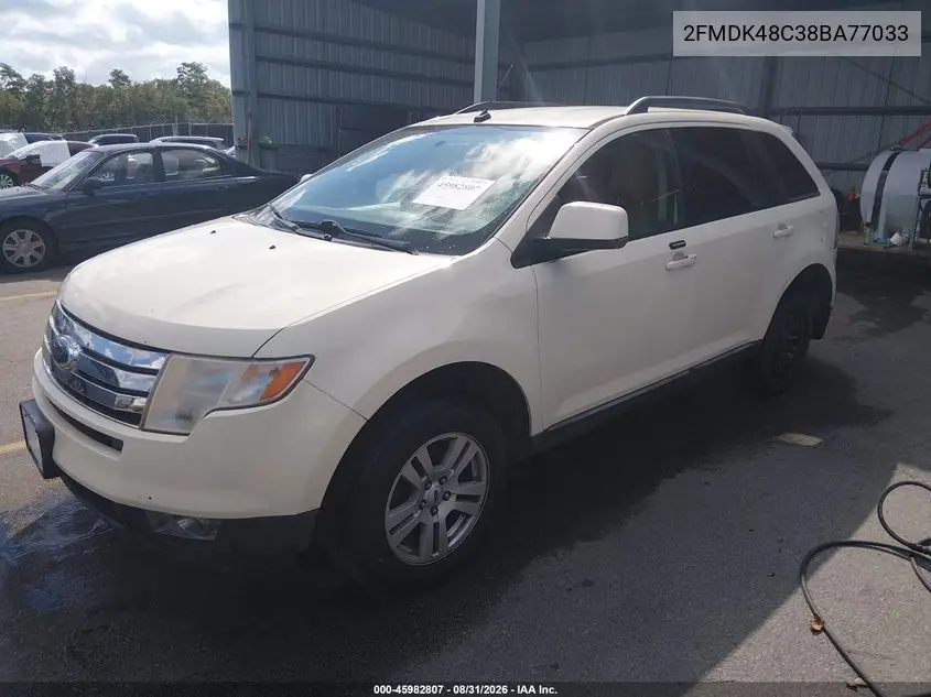 2008 FORD EDGE VIN 2FMDK48C38BA77033 — фото 2
