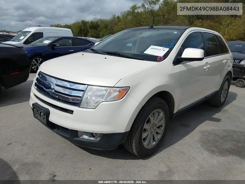 2008 FORD EDGE VIN 2FMDK49C98BA08443 — фото 2