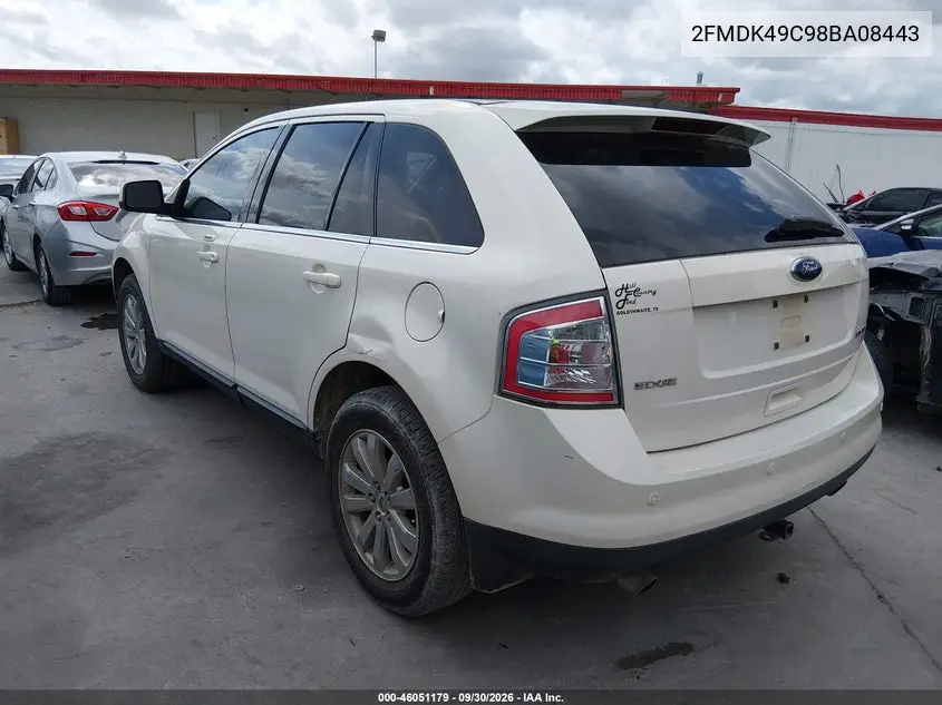 2008 FORD EDGE VIN 2FMDK49C98BA08443 — фото 3