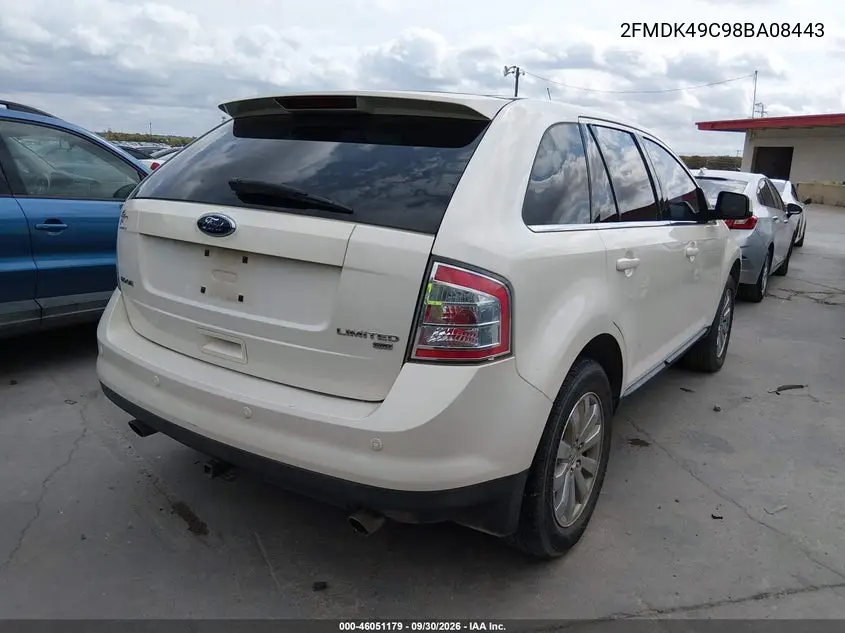 2008 FORD EDGE VIN 2FMDK49C98BA08443 — фото 4