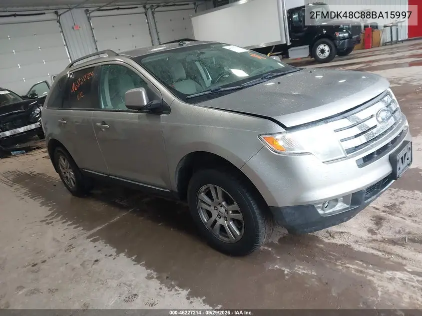 FORD EDGE 2008, VIN 2FMDK48C88BA15997