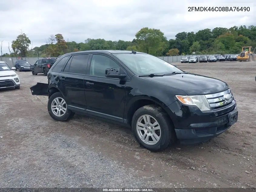 FORD EDGE 2008, VIN 2FMDK46C08BA76490