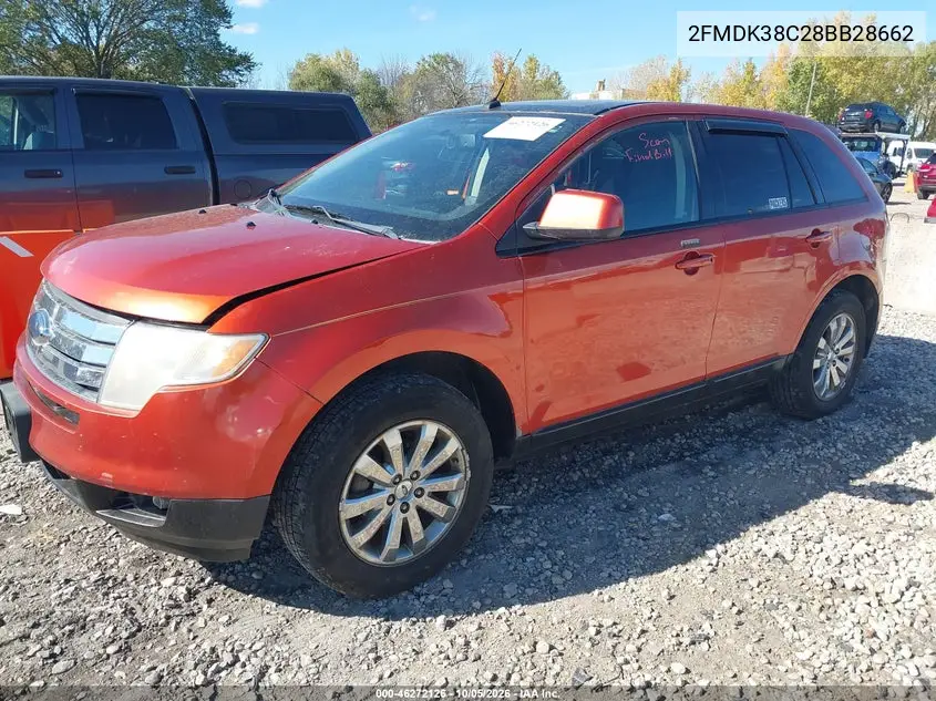 2008 FORD EDGE VIN 2FMDK38C28BB28662 — фото 2