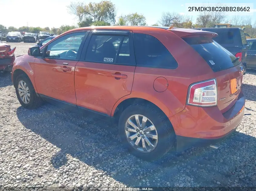2008 FORD EDGE VIN 2FMDK38C28BB28662 — фото 3