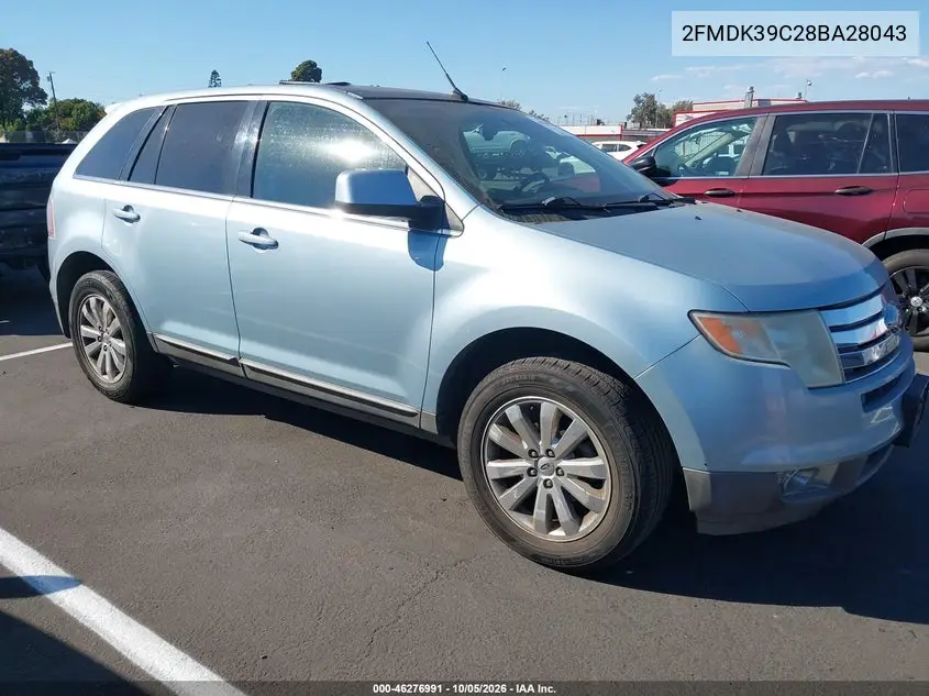 FORD EDGE 2008, VIN 2FMDK39C28BA28043