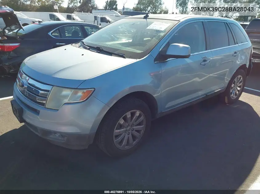 2008 FORD EDGE VIN 2FMDK39C28BA28043 — фото 2