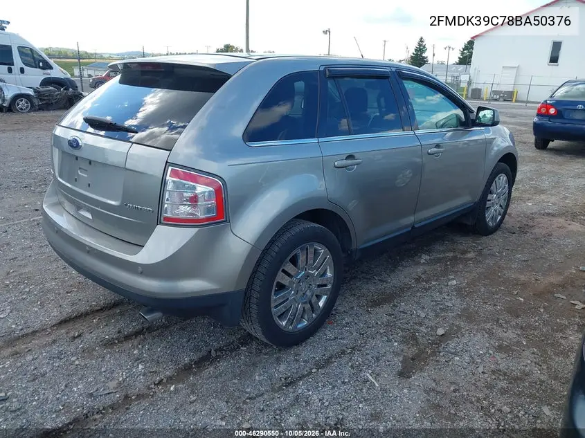 2008 FORD EDGE VIN 2FMDK39C78BA50376 — фото 4