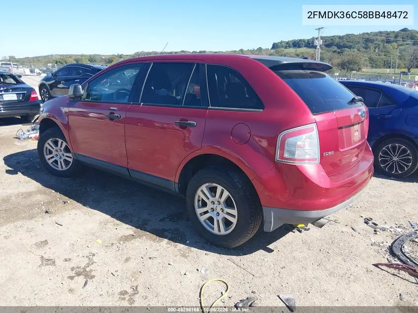 2008 FORD EDGE VIN 2FMDK36C58BB48472 — фото 3