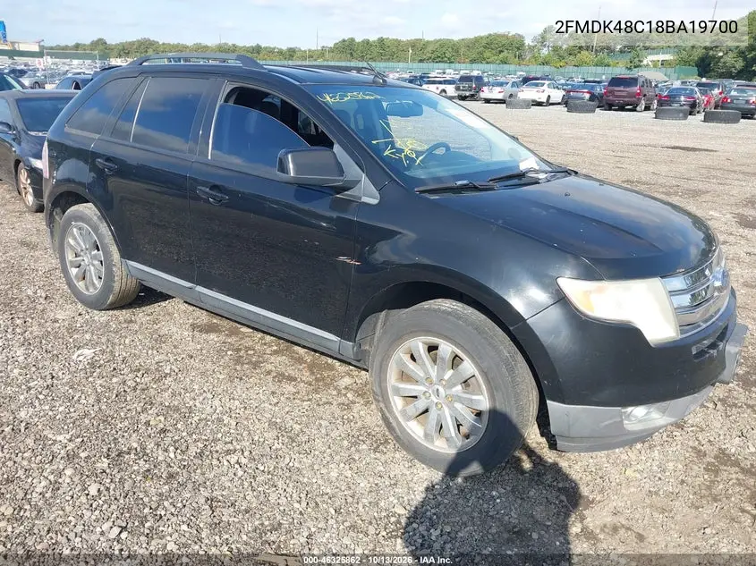 FORD EDGE 2008, VIN 2FMDK48C18BA19700