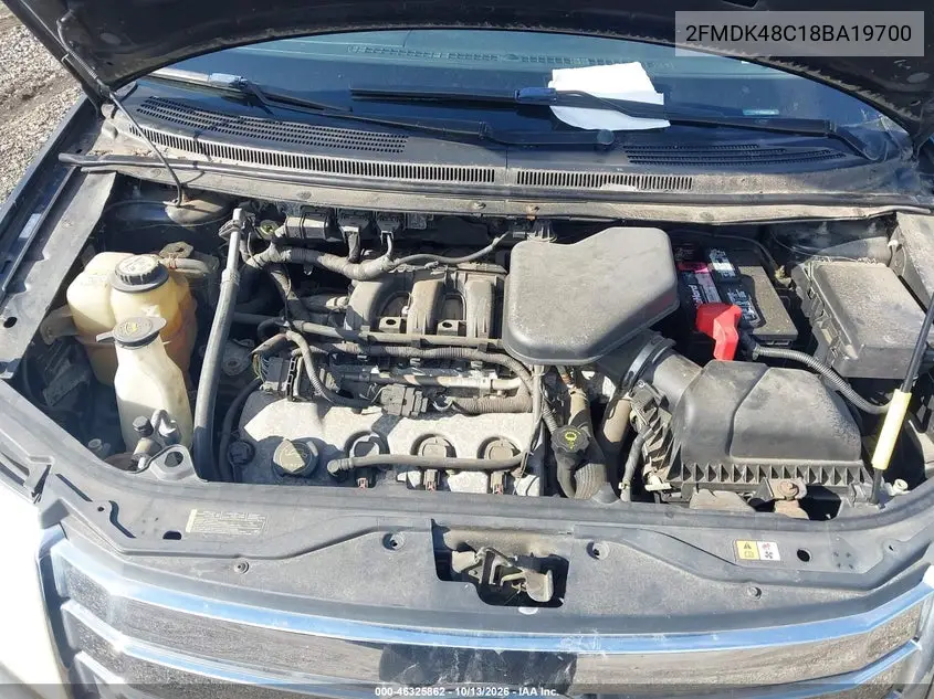 2008 FORD EDGE VIN 2FMDK48C18BA19700 — фото 10