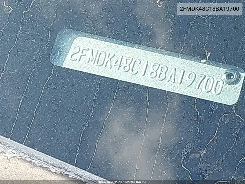 2008 FORD EDGE VIN 2FMDK48C18BA19700 — фото 12