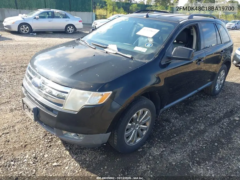 2008 FORD EDGE VIN 2FMDK48C18BA19700 — фото 2