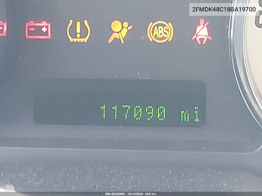 2008 FORD EDGE VIN 2FMDK48C18BA19700 — фото 7
