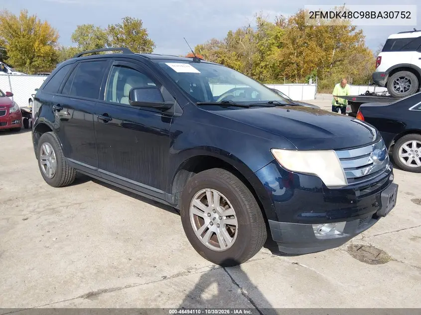 FORD EDGE 2008, VIN 2FMDK48C98BA30752