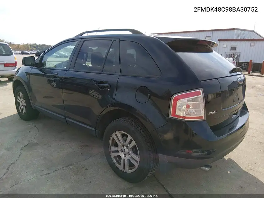2008 FORD EDGE VIN 2FMDK48C98BA30752 — фото 3