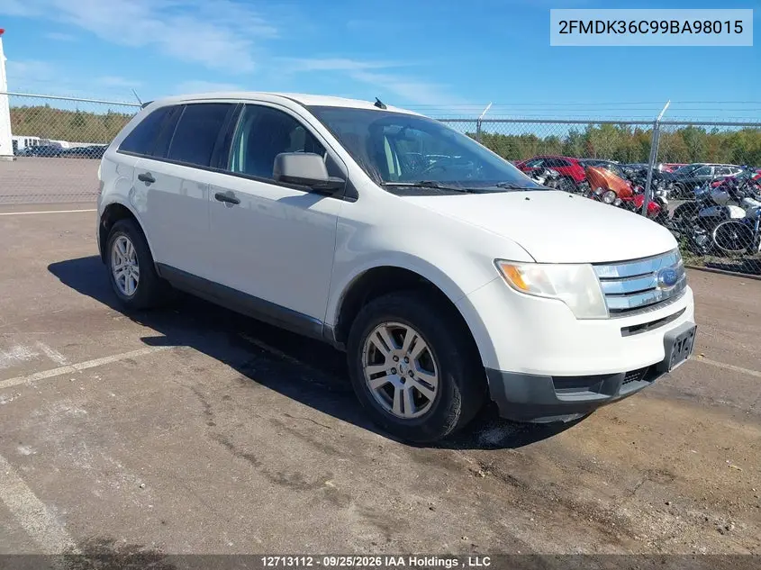 FORD EDGE 2009, VIN 2FMDK36C99BA98015