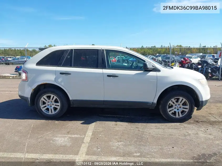 2009 FORD EDGE VIN 2FMDK36C99BA98015 — фото 11