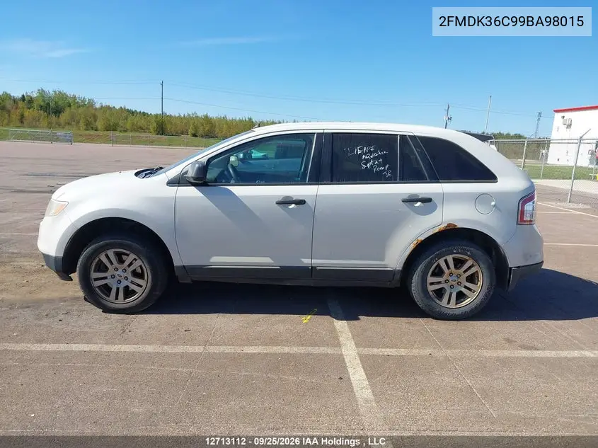 2009 FORD EDGE VIN 2FMDK36C99BA98015 — фото 12