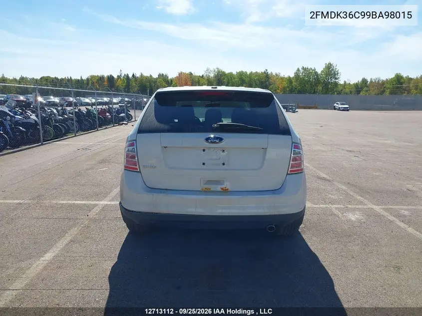 2009 FORD EDGE VIN 2FMDK36C99BA98015 — фото 14