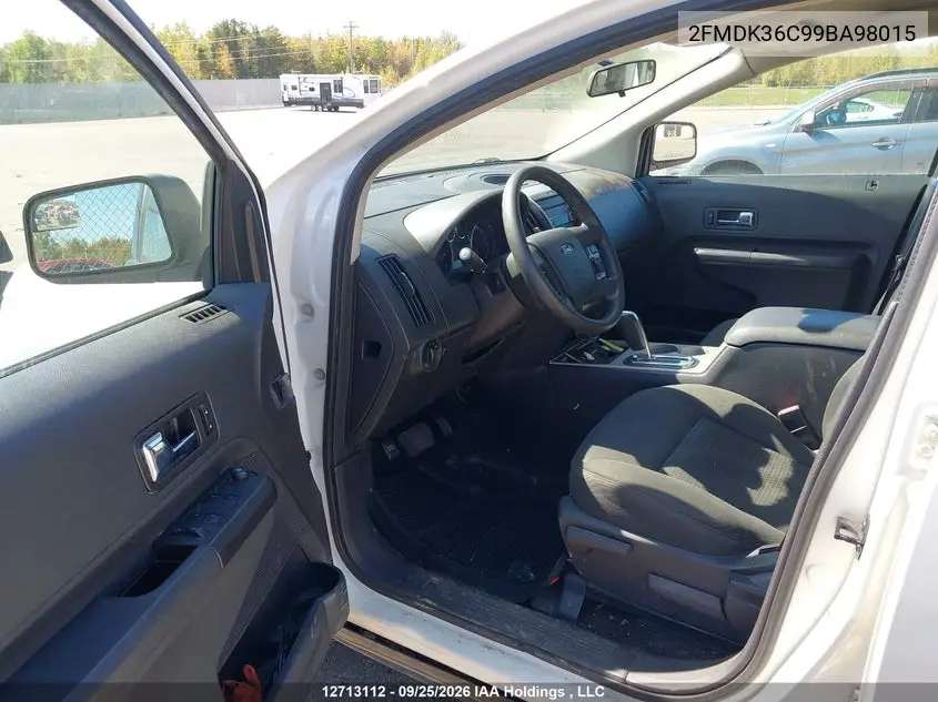 2009 FORD EDGE VIN 2FMDK36C99BA98015 — фото 16