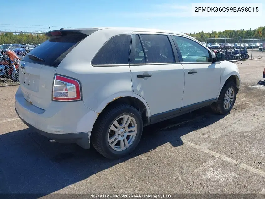 2009 FORD EDGE VIN 2FMDK36C99BA98015 — фото 4